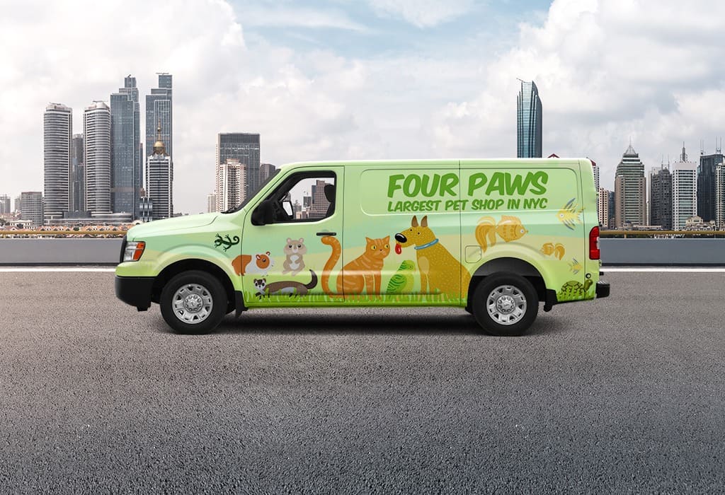 Vehicle wraps make your business visible all year long with little maintenance